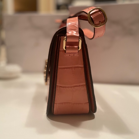 New Croc Effect Coach Studio Shoulder Bag - Picture 6 of 12